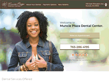 Tablet Screenshot of muncieplazadental.com
